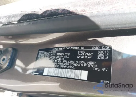 2010 Volvo Xc90 3.2 from USA, damaged, VIN YV4982CZ3A1545799